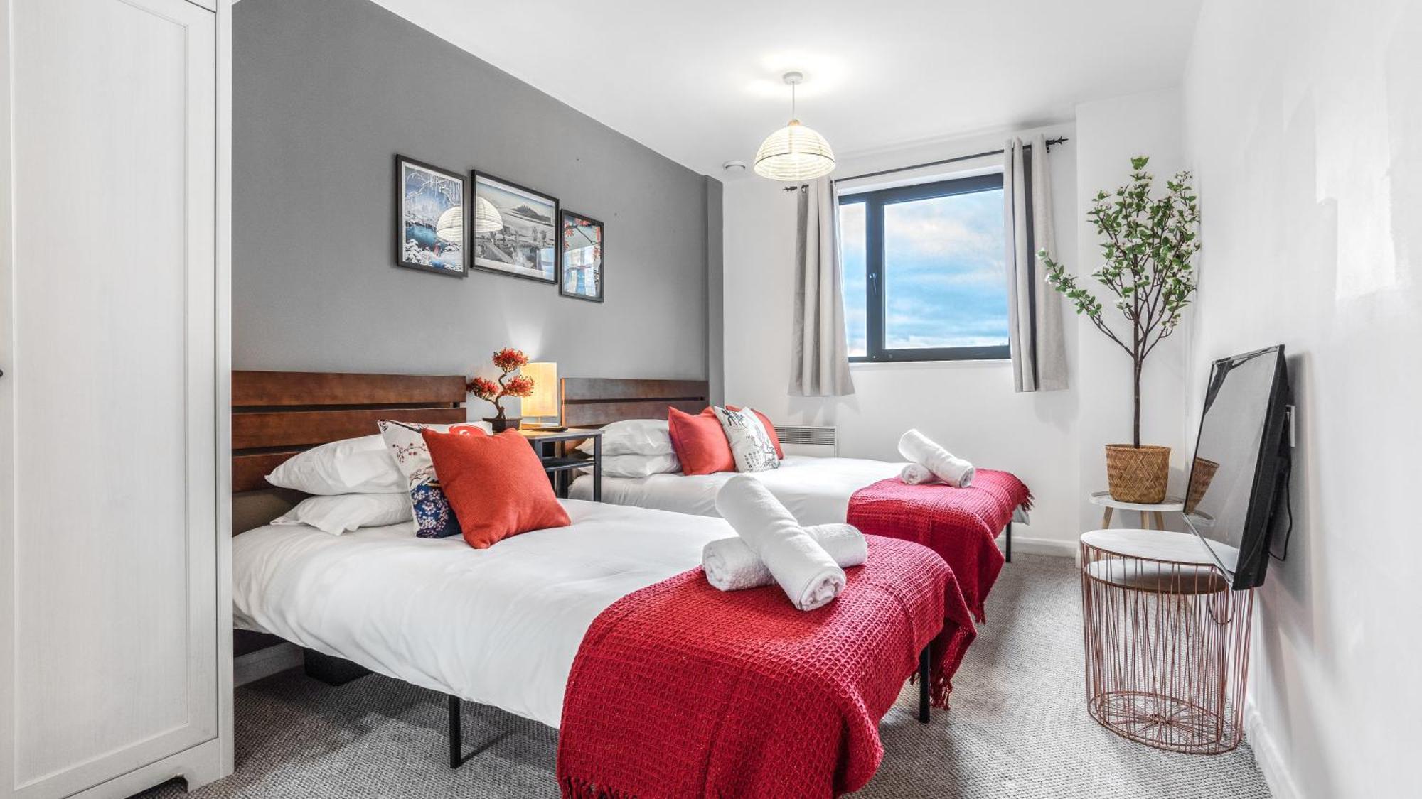 ברמינגהאם Japanese Suite 2Bed 2Bath, Free Park, Netfix, 75 Inch Tv, Games - City Centre- Maihom מראה חיצוני תמונה