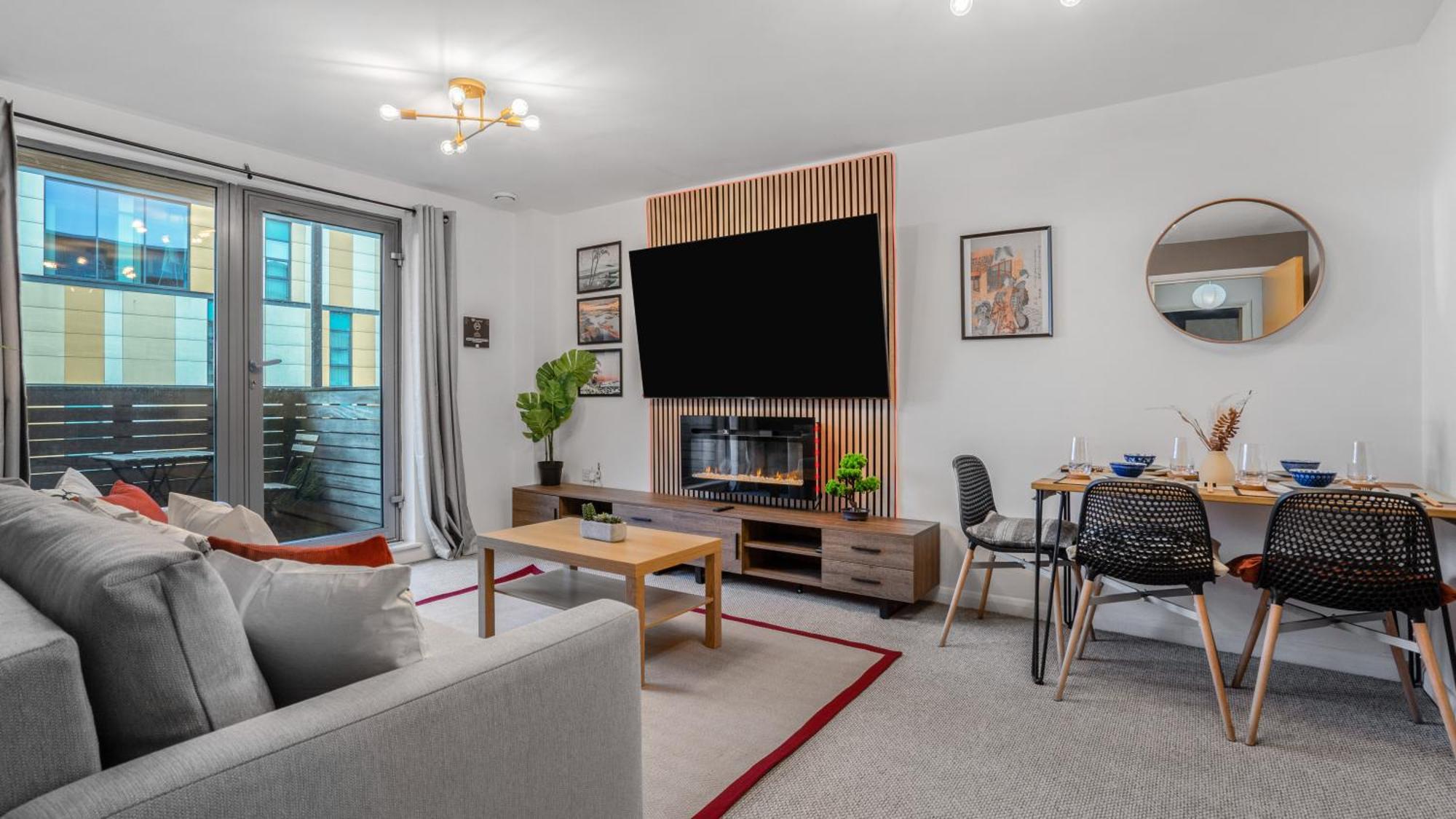 ברמינגהאם Japanese Suite 2Bed 2Bath, Free Park, Netfix, 75 Inch Tv, Games - City Centre- Maihom מראה חיצוני תמונה