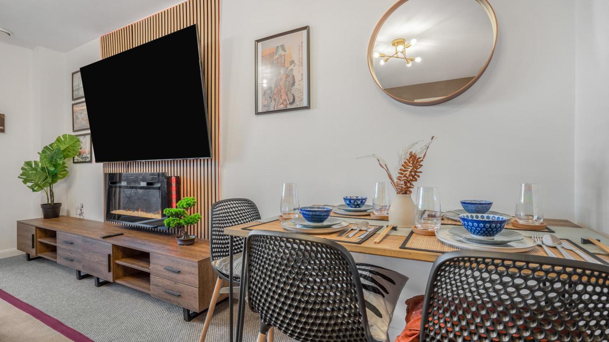 ברמינגהאם Japanese Suite 2Bed 2Bath, Free Park, Netfix, 75 Inch Tv, Games - City Centre- Maihom מראה חיצוני תמונה